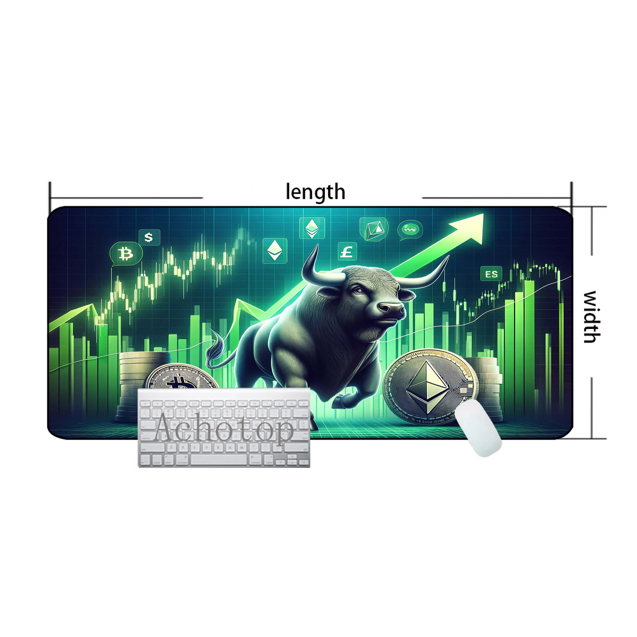Gaming Accessories Market - Stock Market Chart Pattern Mouse Pad