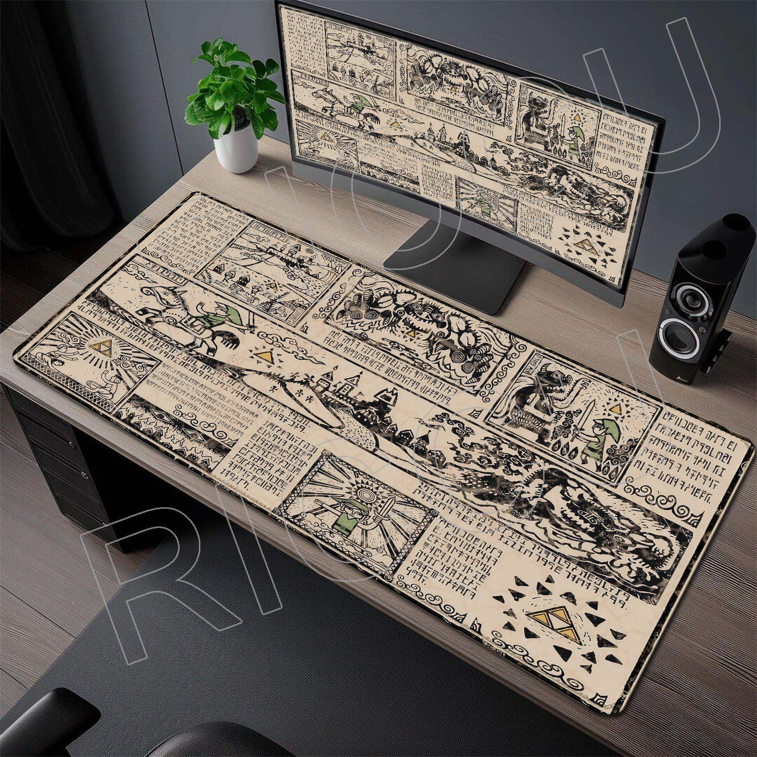 Zelda Gaming Accessories - XXL HD Printing Gamer Mousepad Rug