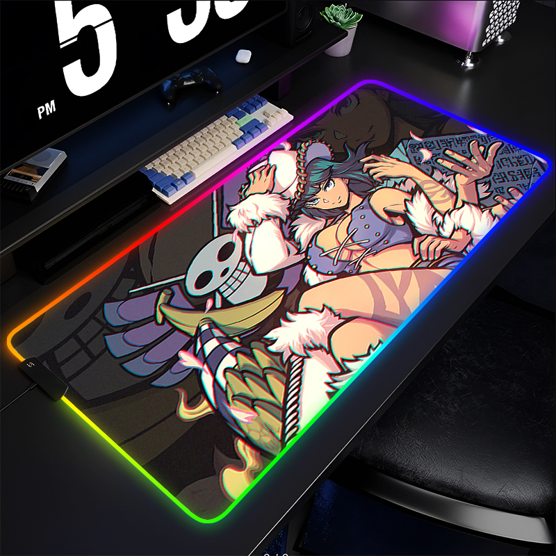 Gaming Accessories Kawaii - RGB Backlight Mouse Pad one piece