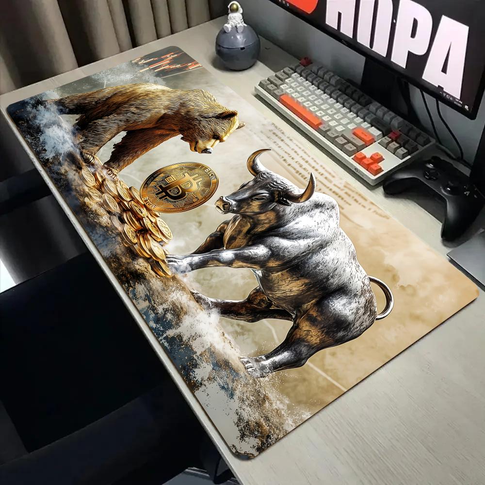 Gaming Accessories Market - Bitcoin trading market Mouse Pad Desk
