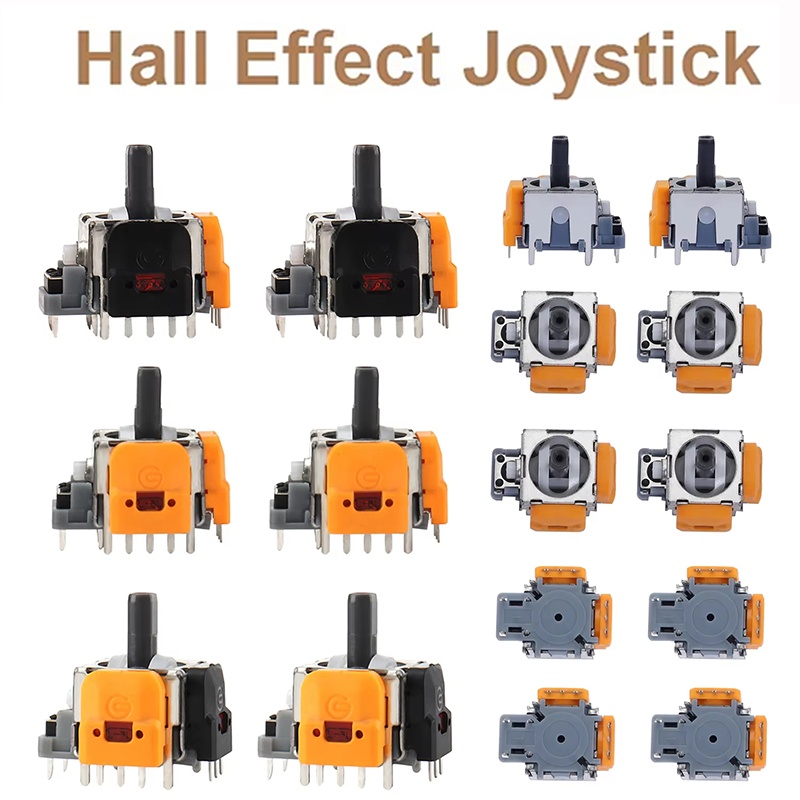 Jjk Gaming Accessories - 2Pcs/Set Hall Effect Joystick 3D Analog