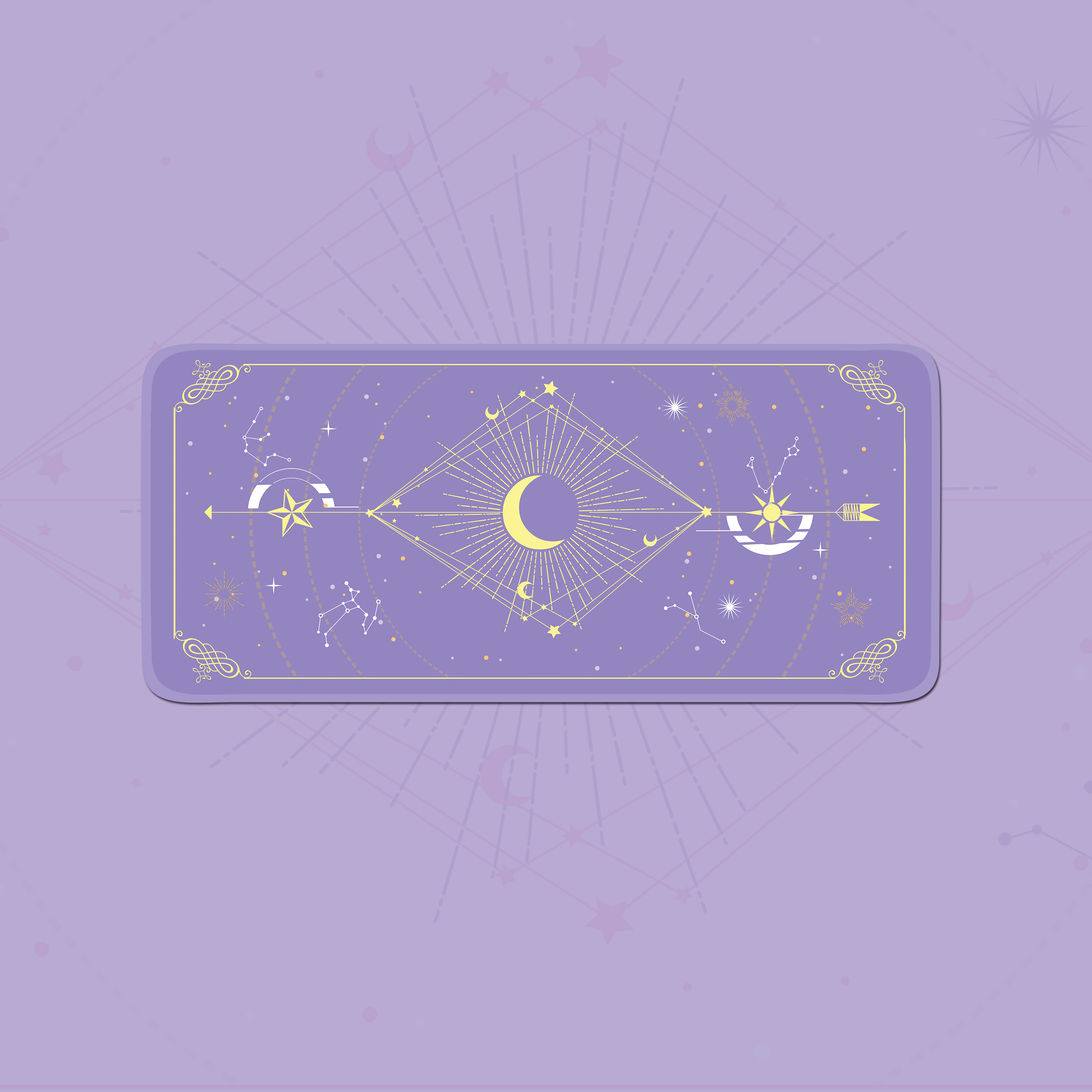 Magic Moon Star Purple  Extra  - Gaming Accessories Kawaii recension och pris