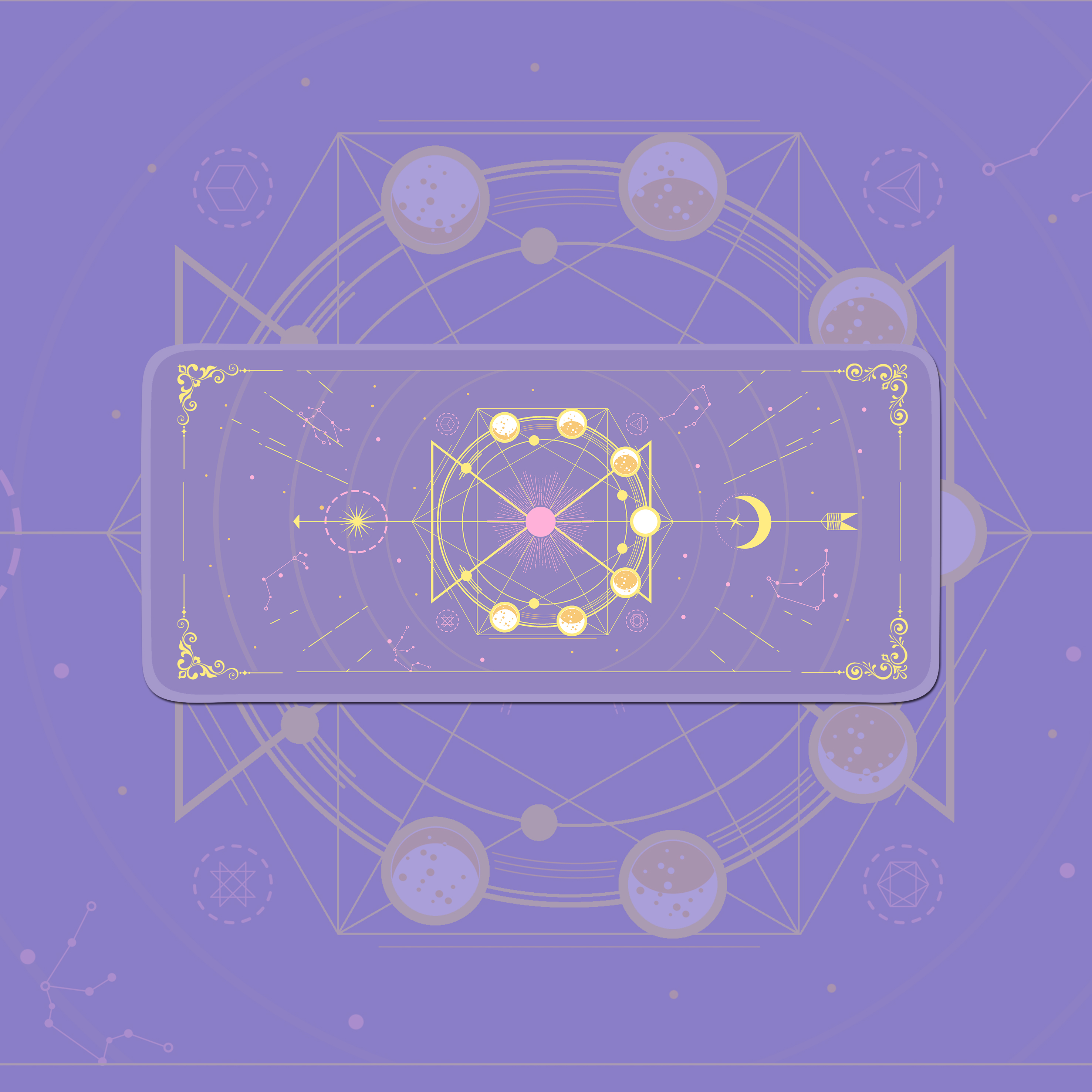 Magic Moon Star Purple  Extra  - Gaming Accessories Kawaii recension och pris