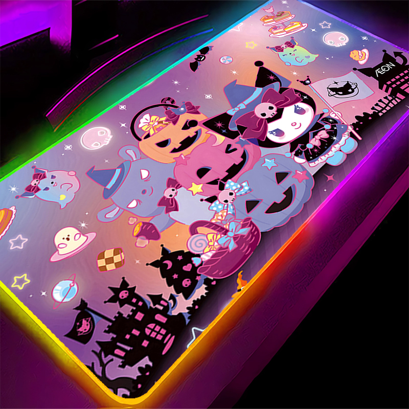 RGB Mouse Pad Large Lock Edge  - Gaming Accessories Kawaii recension och pris