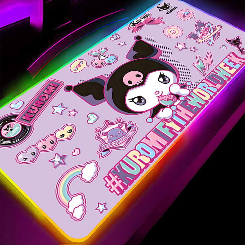 RGB Mouse Pad Large Lock Edge  - Gaming Accessories Kawaii recension och pris