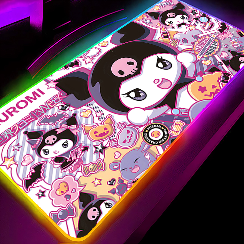RGB Mouse Pad Large Lock Edge  - Gaming Accessories Kawaii recension och pris