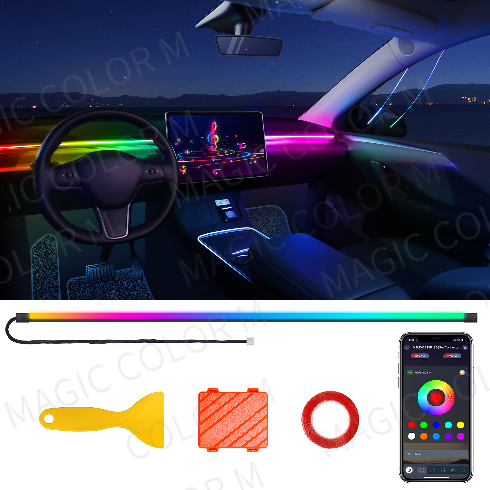 78inch 200cm 150cm LED Car Amb - Rgb Hub Sync recension och pris