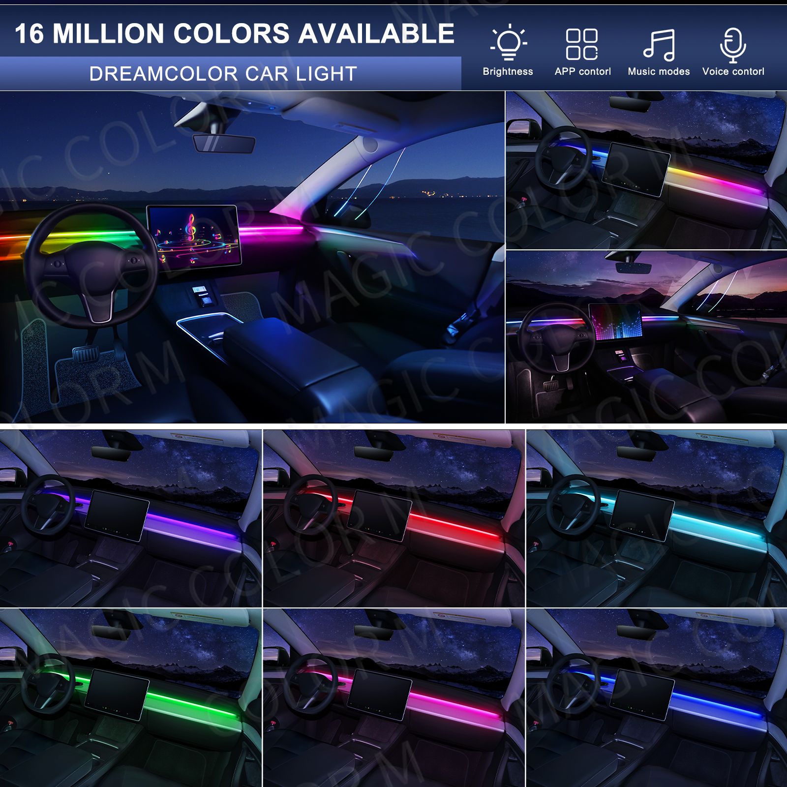 78inch 200cm 150cm LED Car Amb - Rgb Hub Sync recension och pris