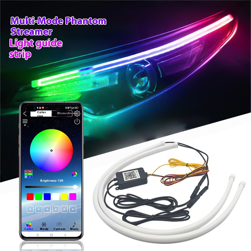2PCS Car LED Strip Lights Flex - Rgb Hub Sync recension och pris