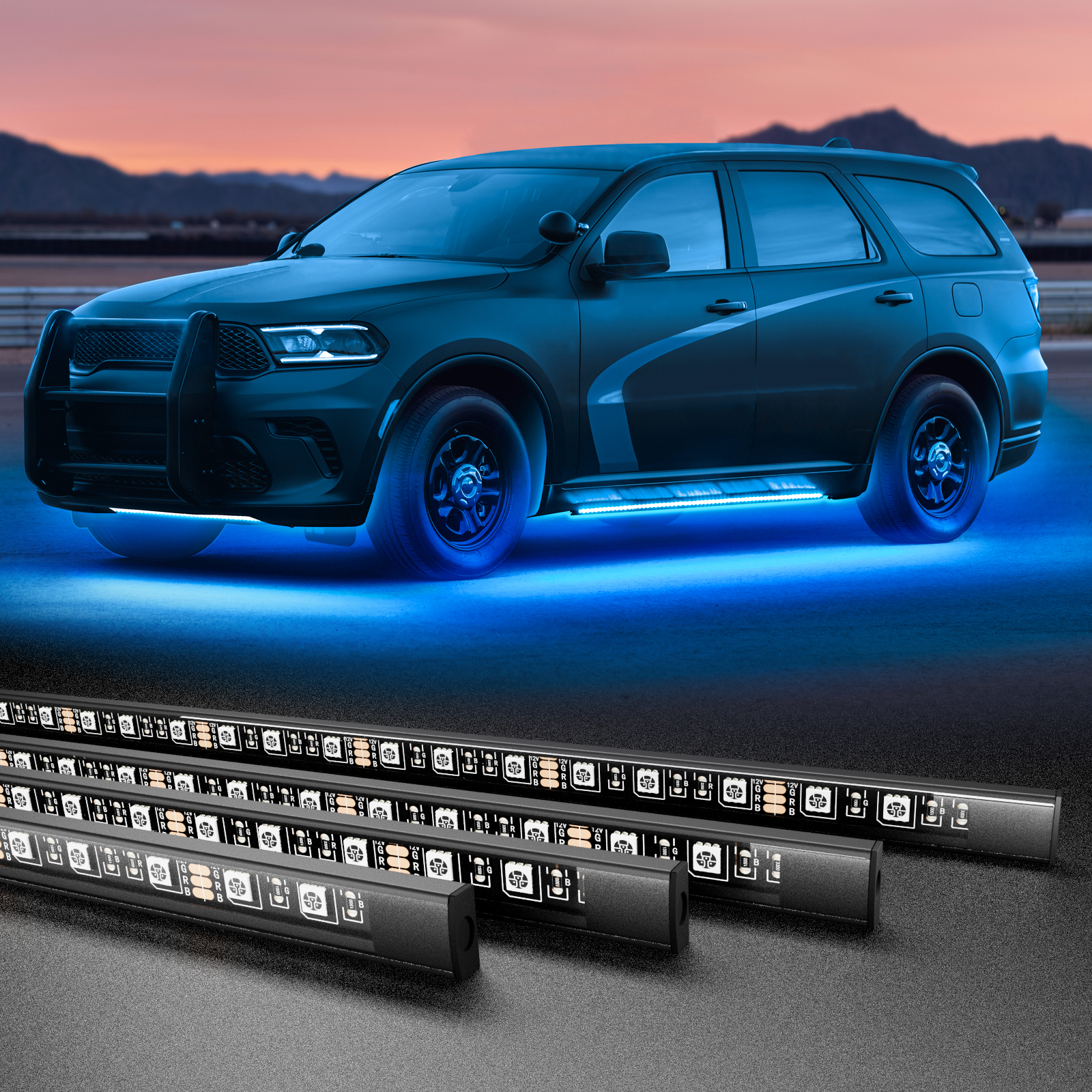 RGB Car Underglow Strip Lights - Rgb Hub Sync recension och pris