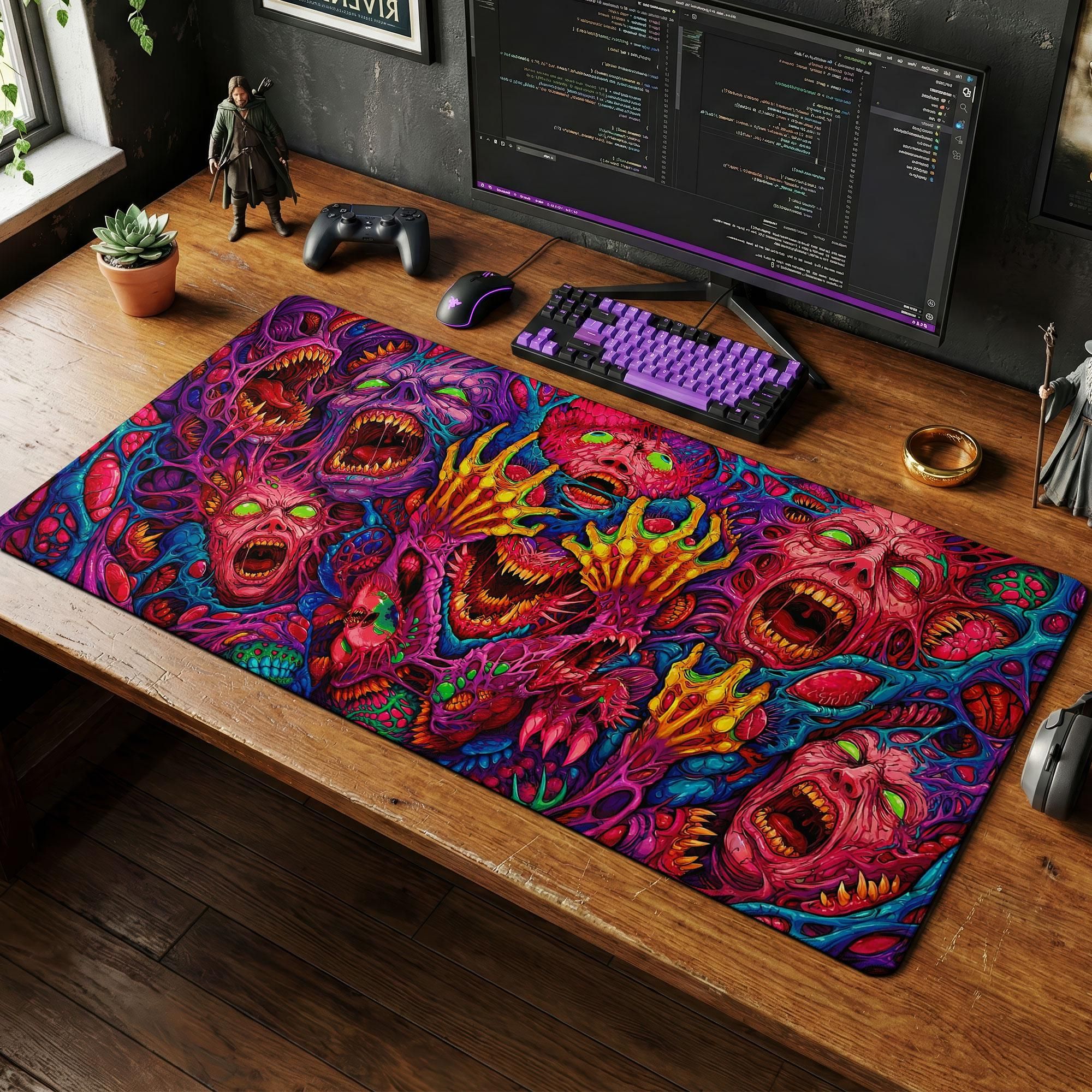 Japan Red Mouse Pad Neon Gore  - Gaming Accessories Retro recension och pris