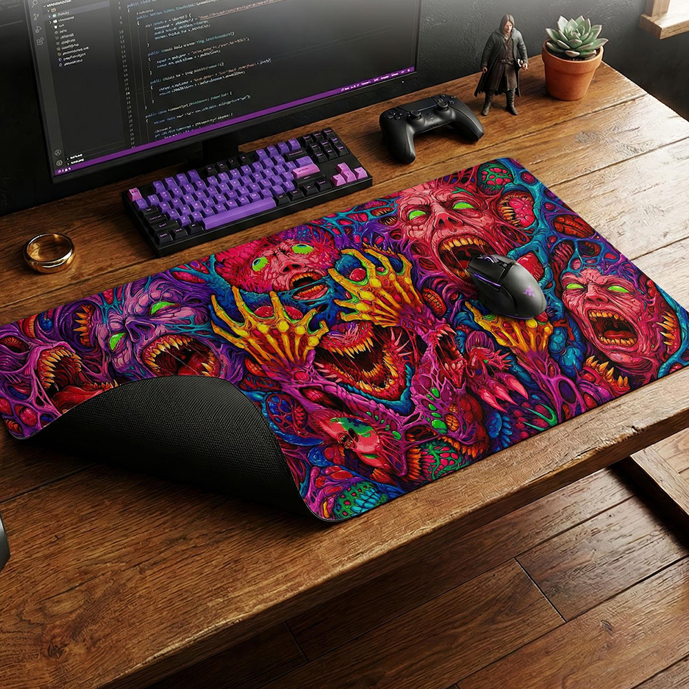 Japan Red Mouse Pad Neon Gore  - Gaming Accessories Retro recension och pris