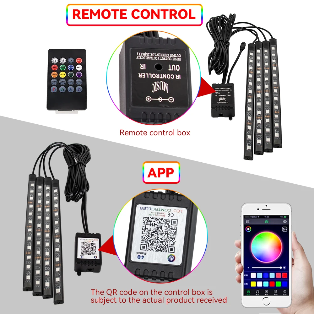 LED Car Ambient Lamp Car Inter - Rgb Hub Sync recension och pris