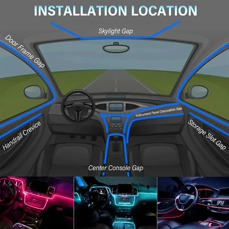 Car RGB Ambient LED Light Stri - Rgb Hub Sync recension och pris