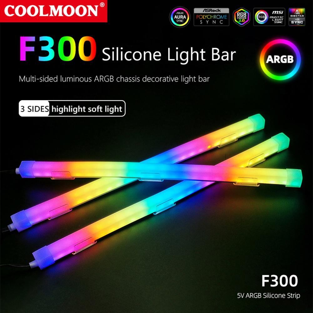 1/2PCS COOLMOON 30cm Aluminum  - Rgb Hub Sync recension och pris