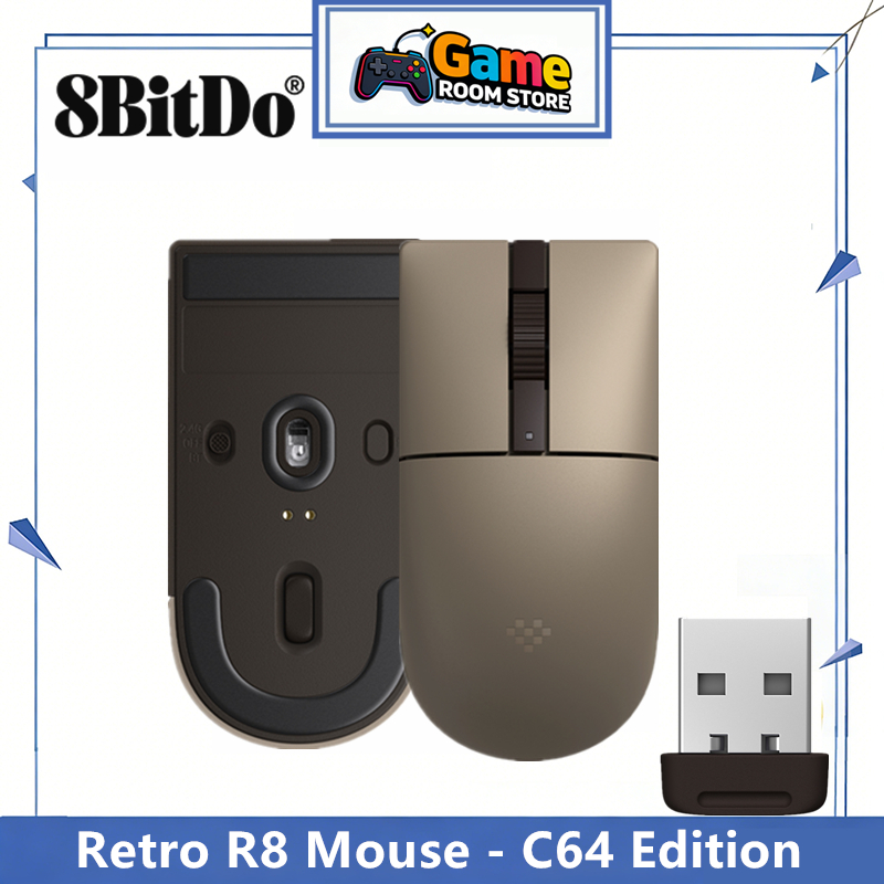 8BitDo Retro R8 Mouse - C64 Ed - Gaming Accessories Retro recension och pris