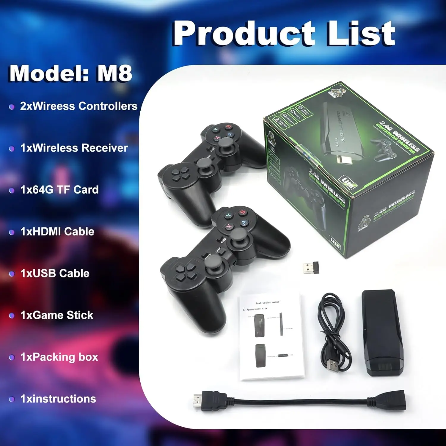 M8 Retro Gaming Stick with 9 S - Gaming Accessories Retro recension och pris