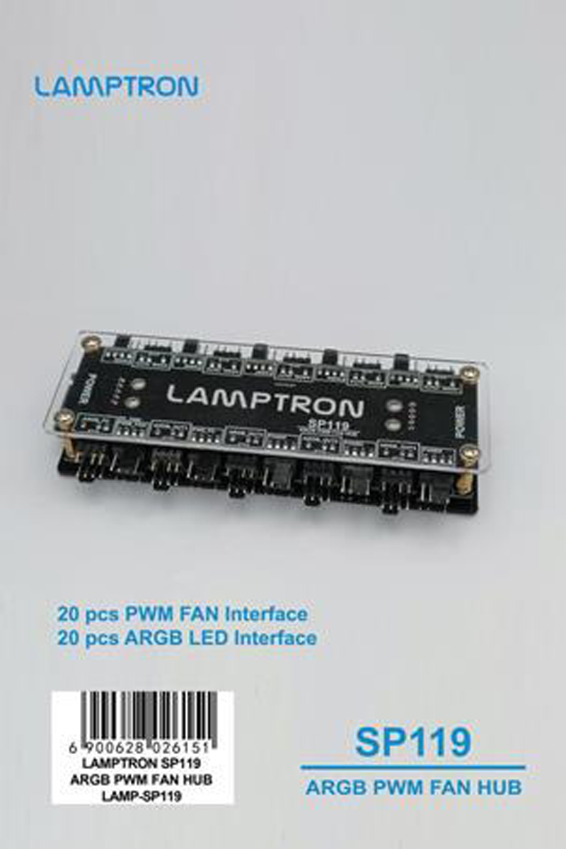 LAMPTRON 20-Way ARGB PWM Fan H - Gaming Hardware And Accessories recension och pris