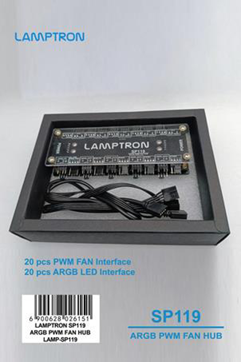 LAMPTRON 20-Way ARGB PWM Fan H - Gaming Hardware And Accessories recension och pris