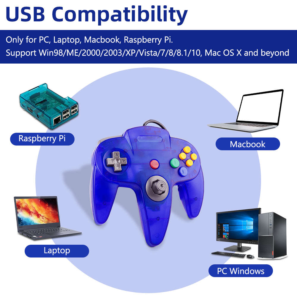 N64 Controller Classic USB Wir - Gaming Accessories Retro recension och pris