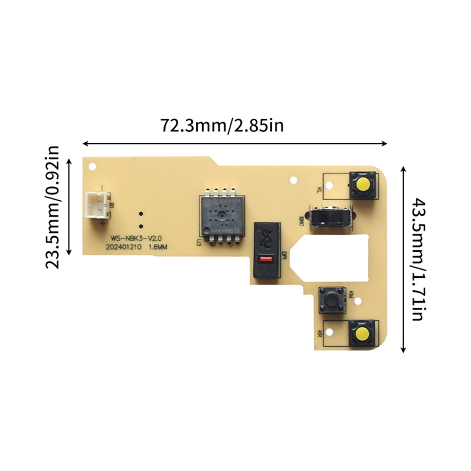 1 Set DIY Wireless Mouse Print - Gaming Hardware And Accessories recension och pris