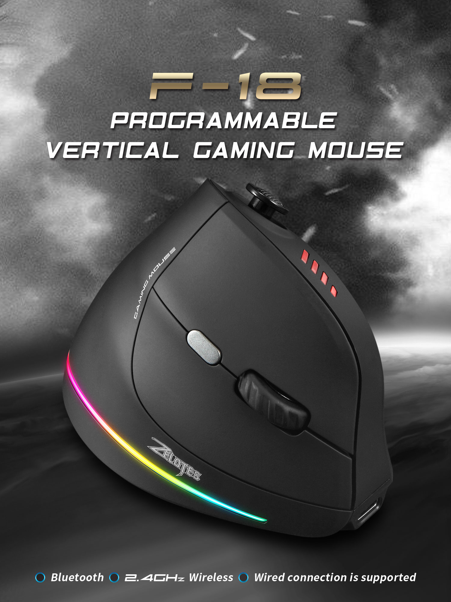 Jomaa RGB Backlit Wireless Ver - Gaming Accessories Tablet recension och pris