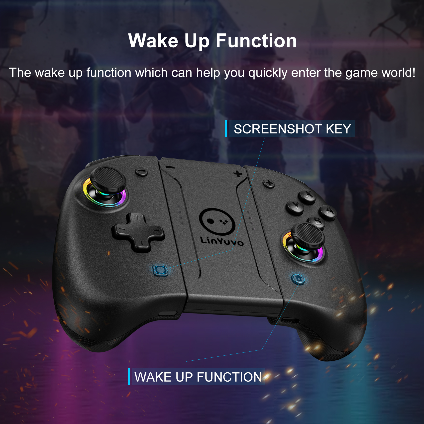 Wireless Bluetooth Controller  - Gaming Accessories Retro recension och pris